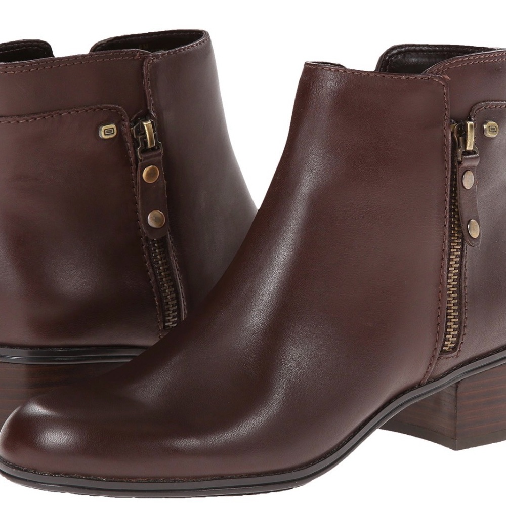 Bandolino Women's Carrington Leather Boot Balance Zipper Closure Size 7.5M